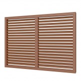 Решетка пластиковая радиаторная П6090Р 600х900 вишня